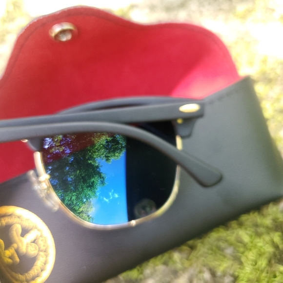 ✨ NWT Ray-Ban RB3016 Clubmaster Chromance Polarized Sunglasses ✨ - Picture 8 of 14